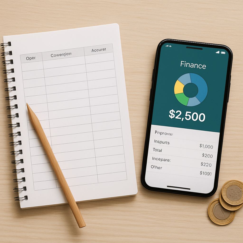 Planilha de gastos vs app financeiro: qual é a diferença na prática